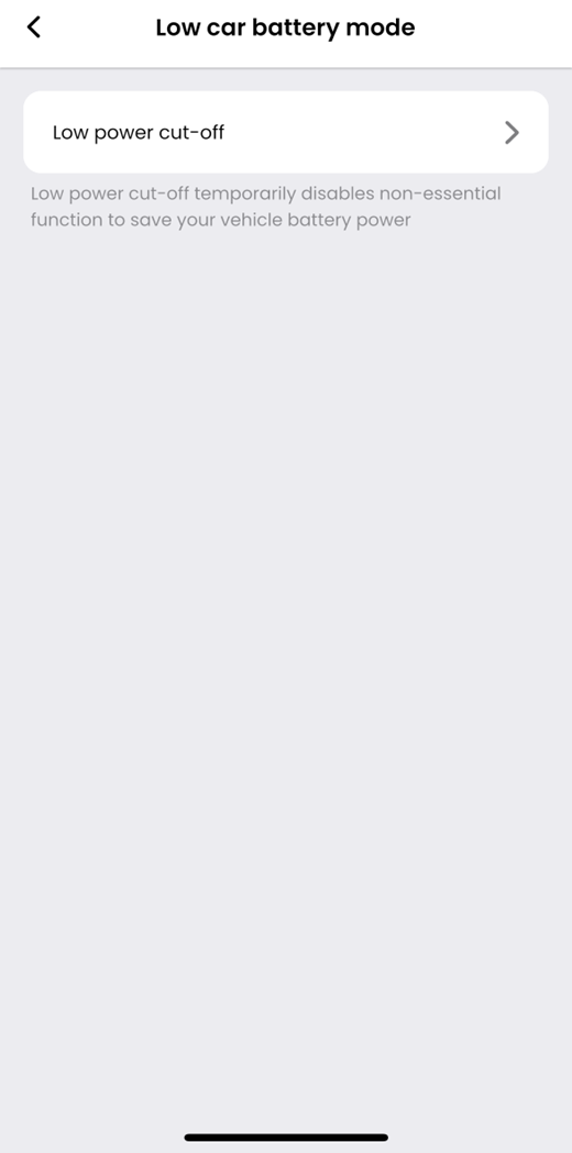 Low Car Battery Mode Nextbase UK